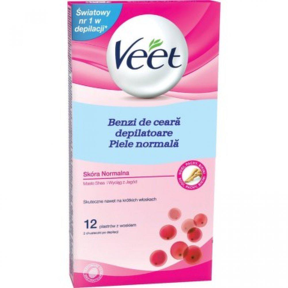 Benzi depilatoare cu ceara rece, 12 buc, Veet