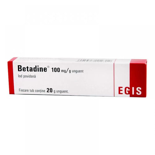 Betadine unguent, 100 mg/g, 20 g, Egis Pharmaceutical