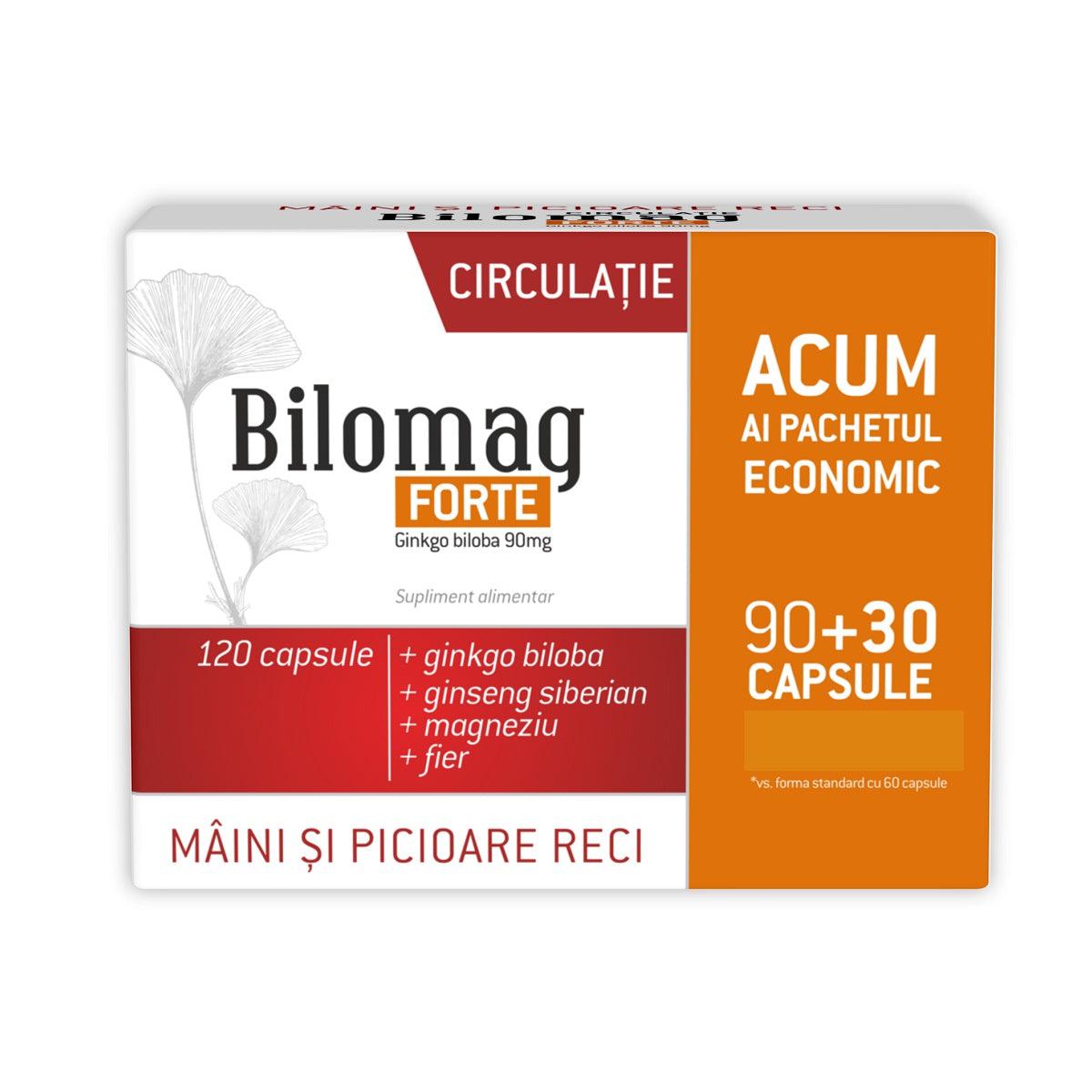 Bilomag forte Circulatie, 90+30 capsule, Zdrovit-