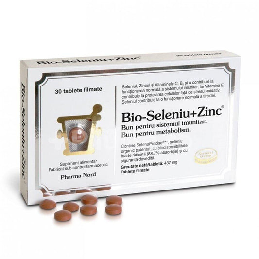 Bio-Seleniu + Zinc, 30 tablete, Pharma Nord-