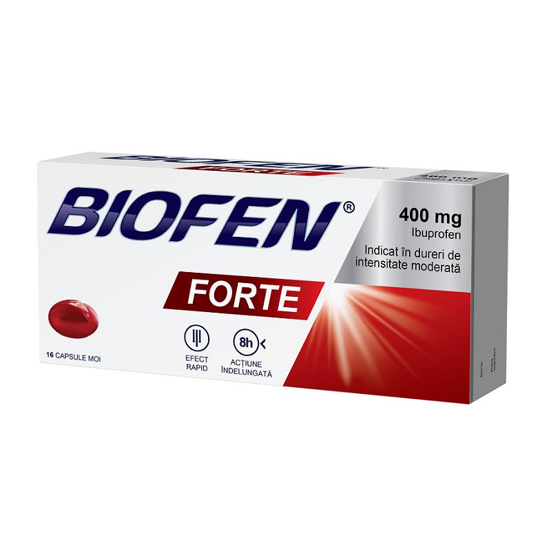 Biofen Forte, 400 mg, 16 capsule moi, Biofarm