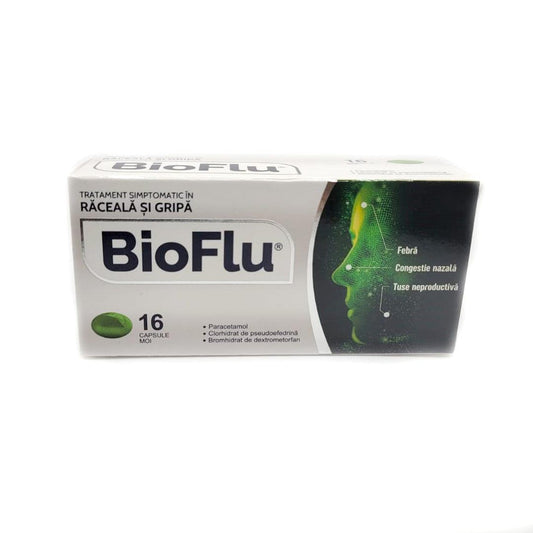 Bioflu, 16 capsule moi, Biofarm-