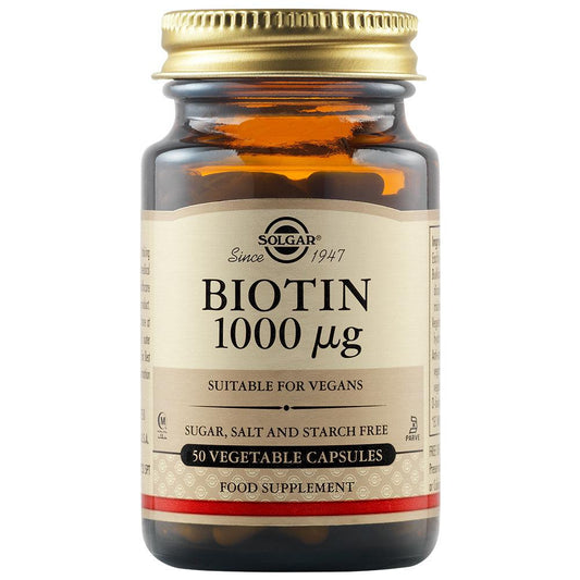 Biotina, 1000 mcg, 50 capsule, Solgar-