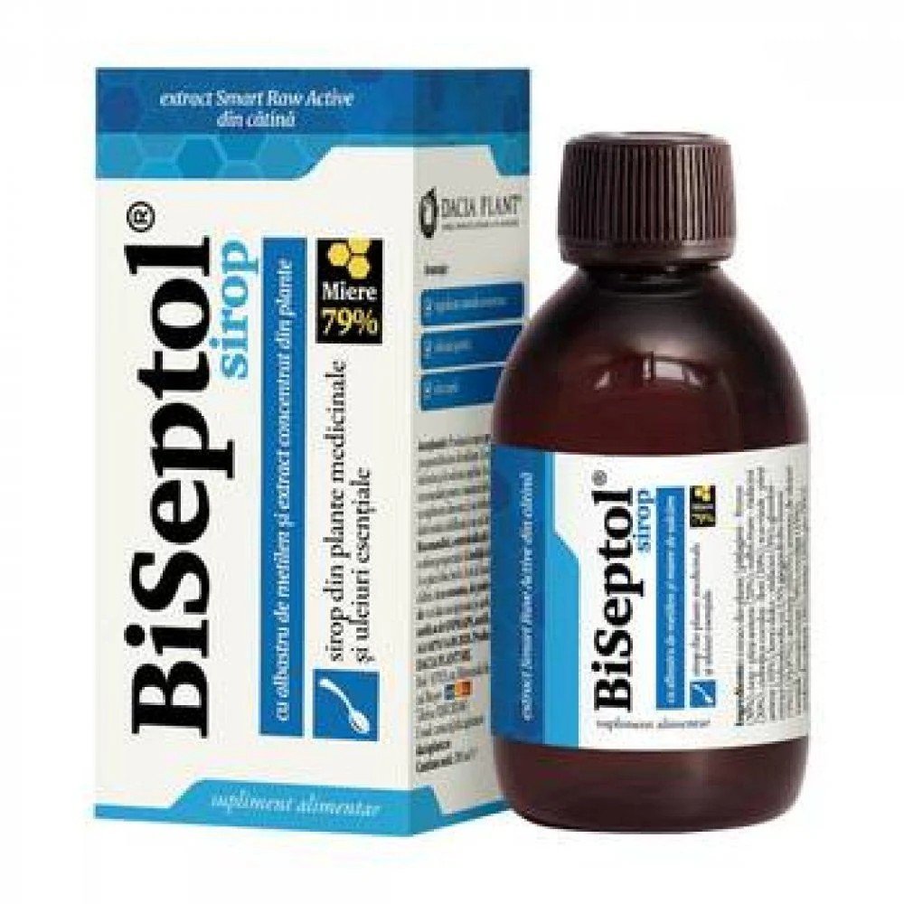 BiSeptol sirop, 100 ml, Dacia Plant - 6421930322965