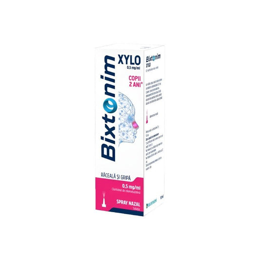 Bixtonim Xylo spray nazal copii 0.05%, 10 ml, Biofarm