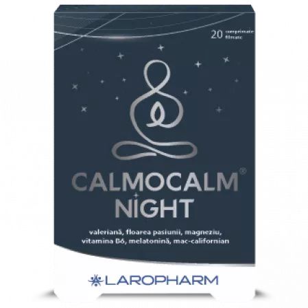 Calmocalm night, 20 comprimate filmate, Laropharm-