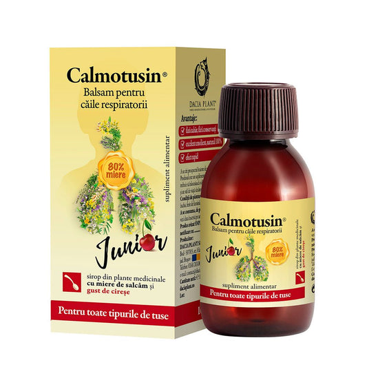 Calmotusin Junior cu gust de cirese, 100 ml, Dacia Plant-