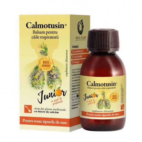 Calmotusin Junior cu gust de portocala, 100 ml, Dacia Plant-