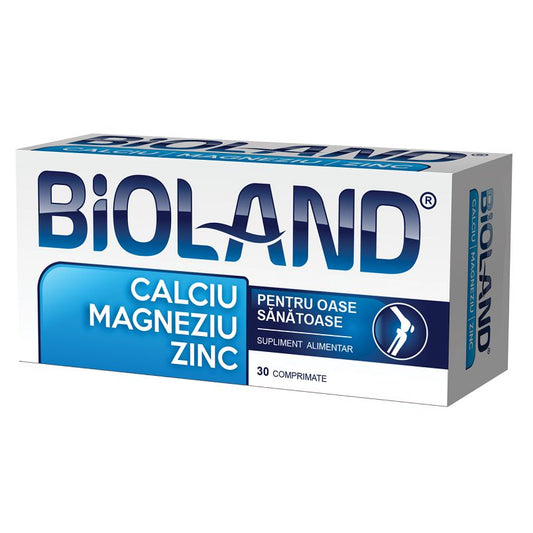 Ca+Mg+Zn Bioland, 30 comprimate, Biofarm-