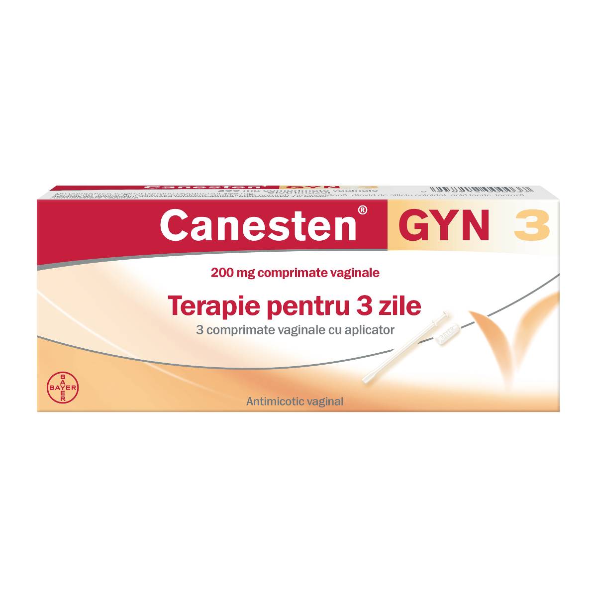 Canesten Gyn 3, 200 mg, 3 comprimate vaginale, Bayer-