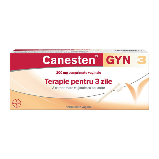 Canesten Gyn 3, 200 mg, 3 comprimate vaginale, Bayer-