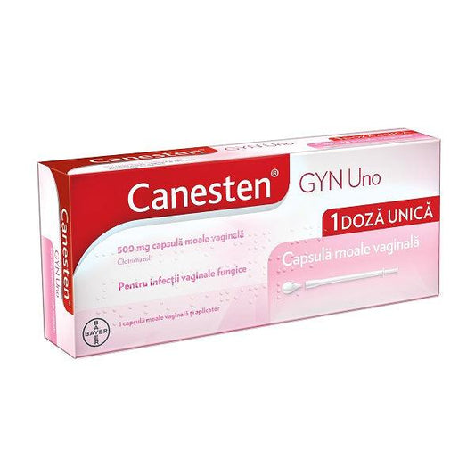 Canesten Gyn Uno, 500 mg, 1 capsula vaginala, Bayer-