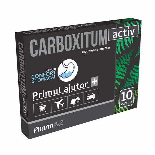 Carboxitum activ, 10 capsule, PharmA-Z-