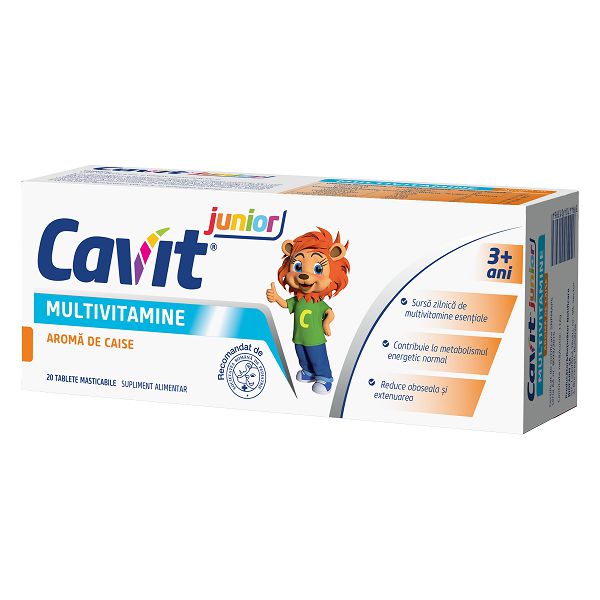 Cavit Junior caise, 20 tablete, Biofarm-
