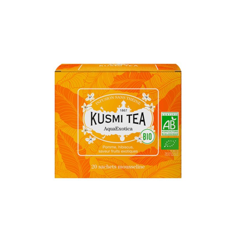 Ceai Aquaexotica Bio, 20 Plicuri, 40gr, Kusmi Tea