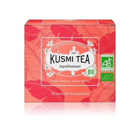 Ceai Aquasummer Bio, 20 Plicuri, 40gr, Kusmi Tea - 3585810078656