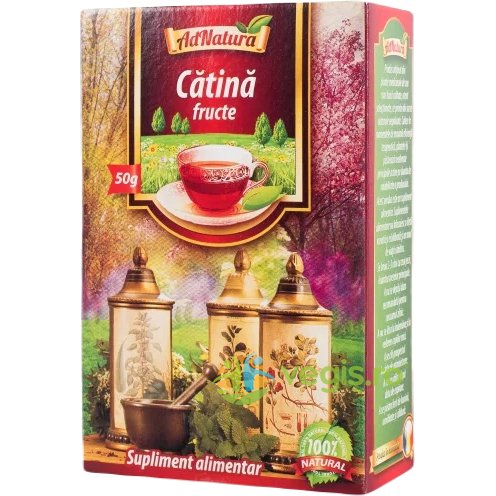 Ceai de catina fructe, 50 g, AdNatura