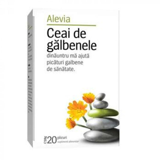 Ceai de galbenele, 20 plicuri, Alevia