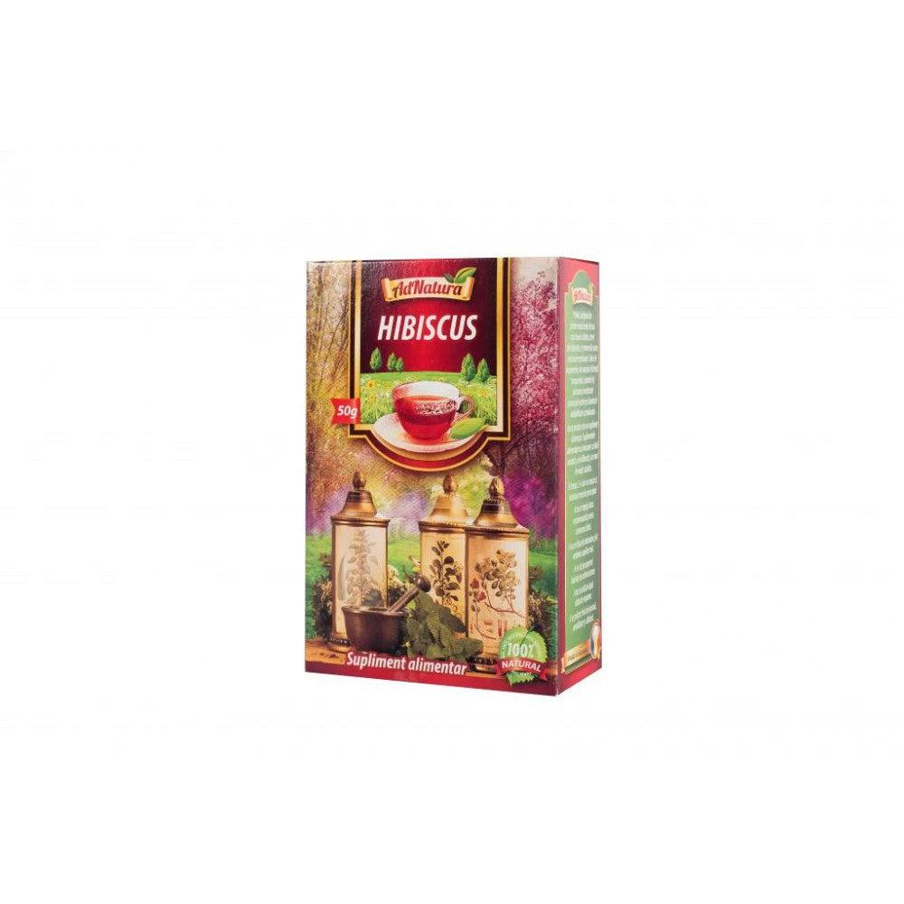 Ceai de Hibiscus, 50 grame, AdNatura