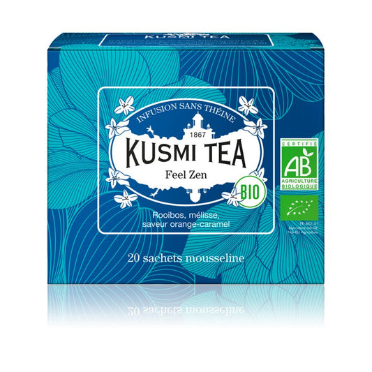 Ceai Feel Zen Bio, 20 Plicuri, 40gr, Kusmi Tea - 3585810078946