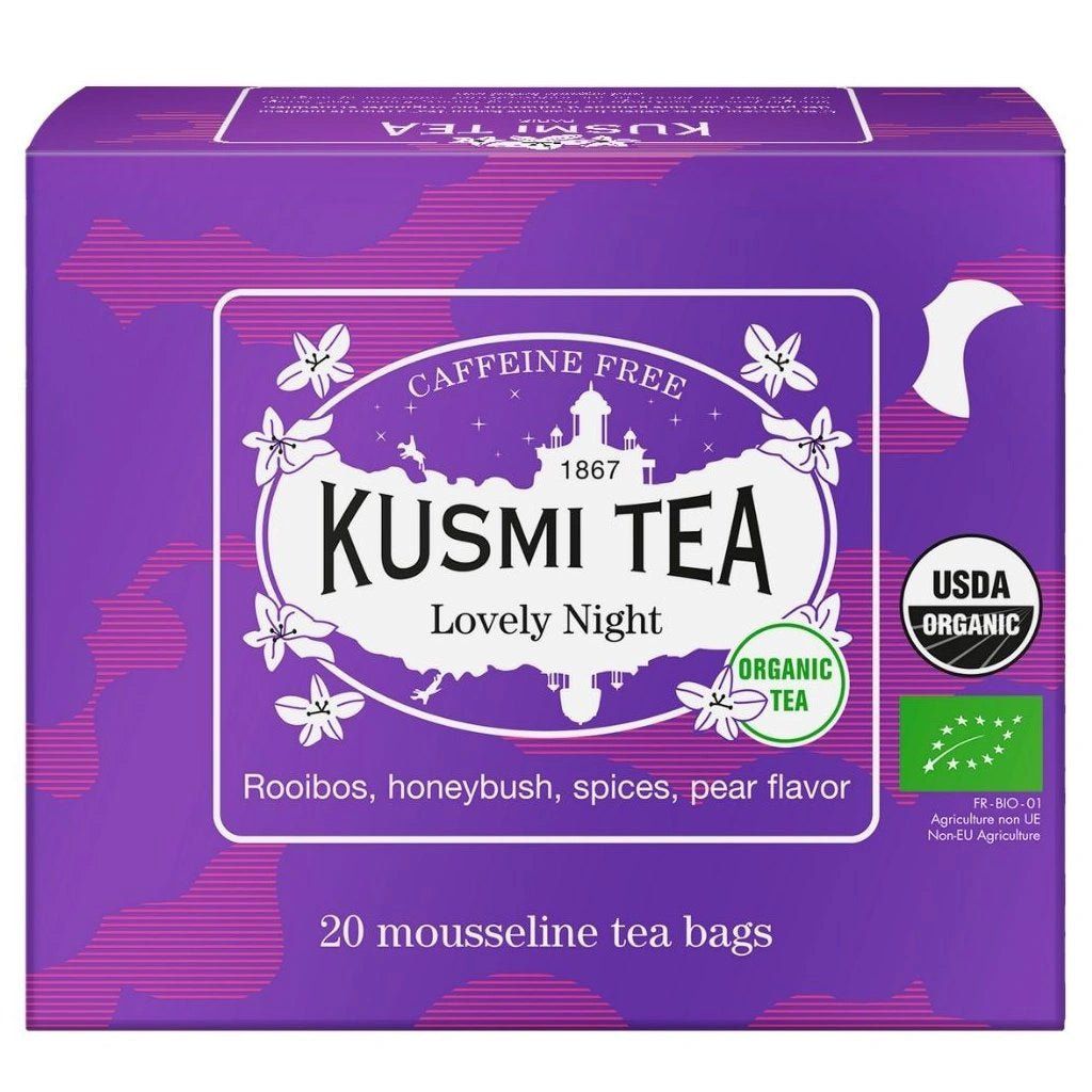 Ceai Lovely Night Bio, 20 Plicuri, 40 gr, Kusmi Tea