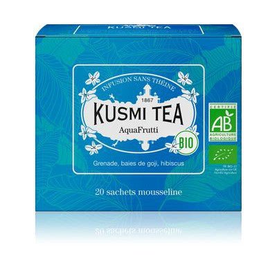 Ceai organic AquaFrutti, 20 plicuri muslin, 40gr, Kusmi Tea