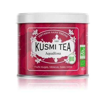 Ceai organic AquaRosa, Metal tin vrac 100gr, Kusmi Tea