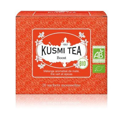 Ceai organic Boost, 20 plicuri muslin, 40gr, Kusmi Tea