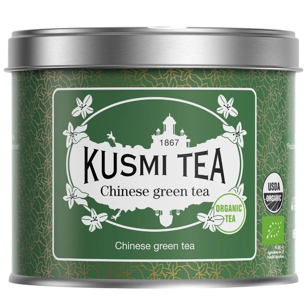 Ceai organic Chinese Green Tea, Metal tin vrac 100gr, Kusmi Tea