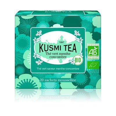 Ceai organic Cucumber-Mint Green, 20 plicuri muslin, 40gr, Kusmi Tea