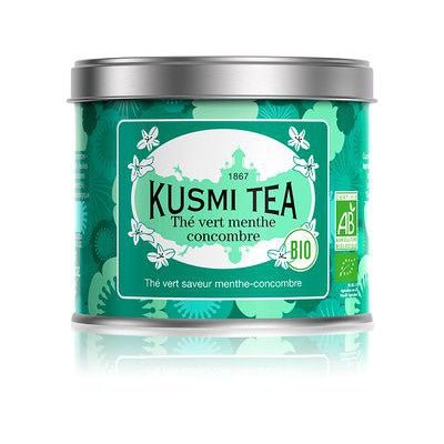 Ceai organic Cucumber-Mint Green, Metal tin vrac 100gr, Kusmi Tea