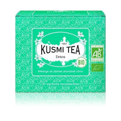 Ceai organic Detox, 20 plicuri muslin, 40gr, Kusmi Tea