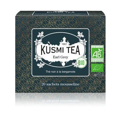 Ceai organic Earl Grey, 20 plicuri muslin, 40gr, Kusmi Tea