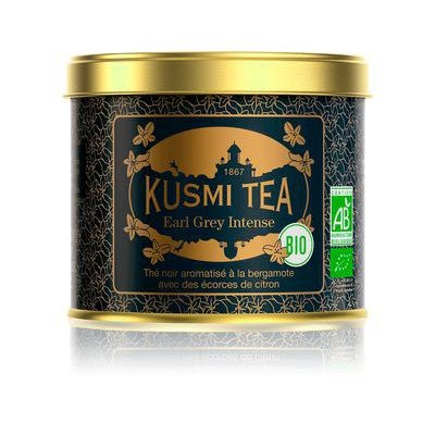 Ceai organic Earl Grey Intense, Metal tin vrac 100gr, Kusmi Tea