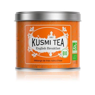 Ceai organic English Breakfast, Metal tin vrac 100gr, Kusmi Tea