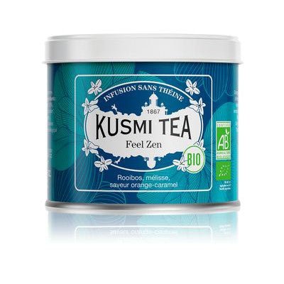 Ceai organic Feel Zen, Metal tin vrac 100gr, Kusmi Tea