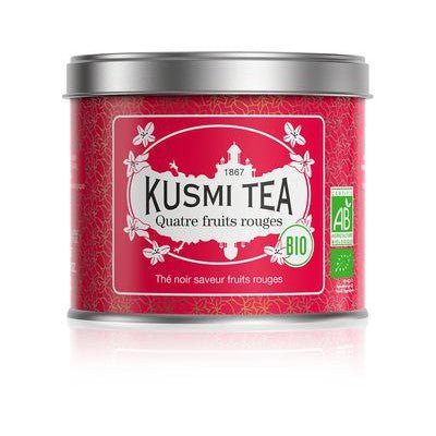 Ceai organic Four Red Fruits, Metal tin vrac 100gr, Kusmi Tea