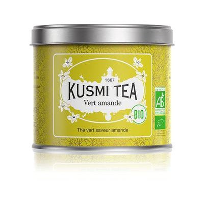 Ceai organic Green Almond, Metal tin vrac 100gr, Kusmi Tea