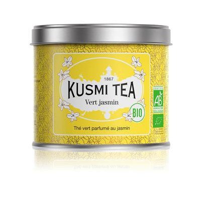 Ceai organic Green Jasmine, Metal tin vrac 100gr, Kusmi Tea