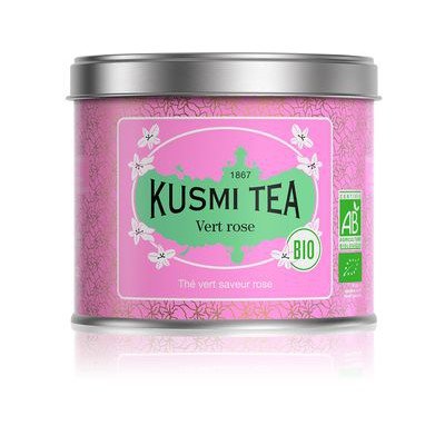 Ceai organic Green Rose, Metal tin vrac 100gr, Kusmi Tea