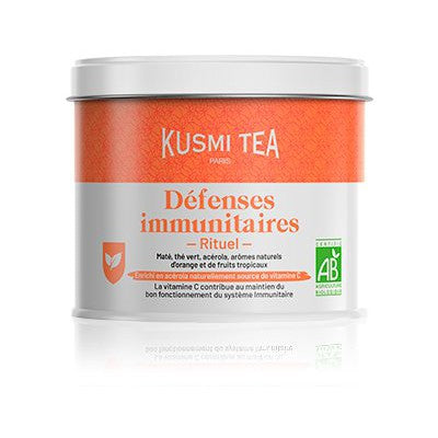 Ceai organic Immune Defense, Metal tin vrac 100gr, Kusmi Tea