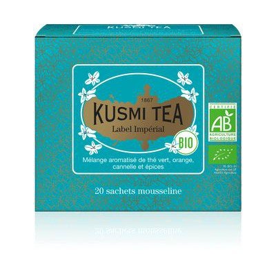 Ceai organic Imperial Label, 20 plicuri muslin, 40gr, Kusmi Tea