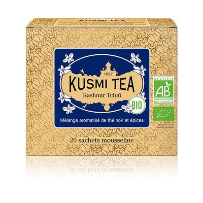 Ceai organic Kashmir Tchai, 20 plicuri muslin, 40gr, Kusmi Tea