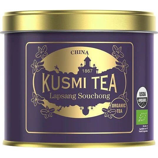 Ceai organic Lapsang Souchong, Metal tin vrac 100gr, Kusmi Tea