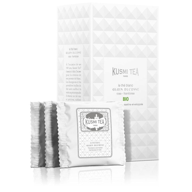 Ceai organic Le Thé Blanc Alain Ducasse, 24 plicuri ambalate, Kusmi Tea