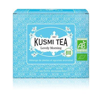 Ceai organic Lovely Morning, 20 plicuri muslin, 40gr, Kusmi Tea