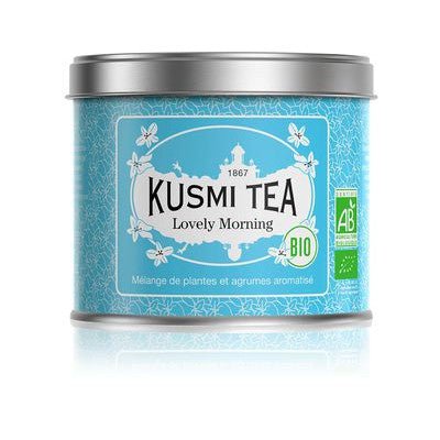 Ceai organic Lovely Morning, Metal tin vrac 100gr, Kusmi Tea