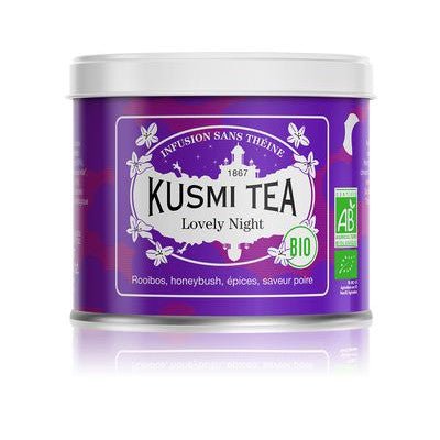 Ceai organic Lovely Night, Metal tin vrac 100gr, Kusmi Tea