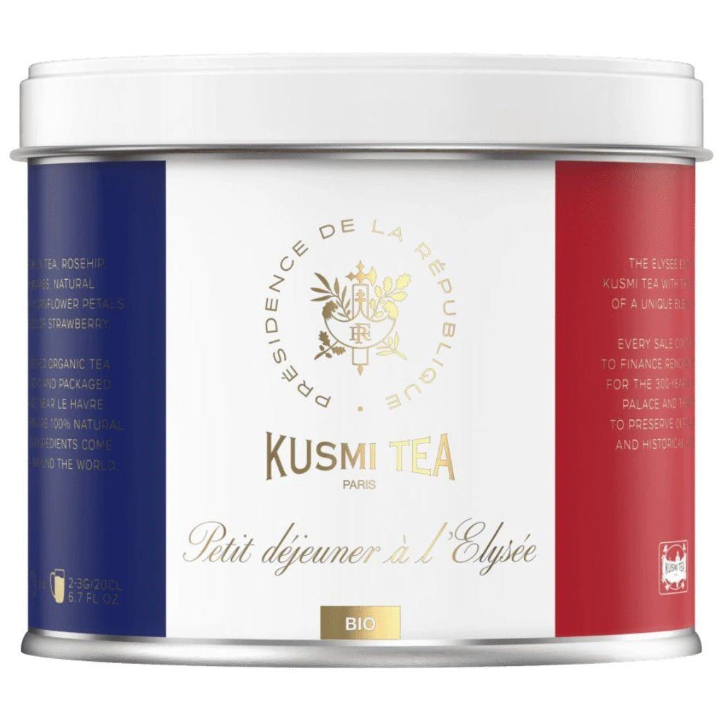 Ceai organic Petit déjeuner à l'Elysée, Metal tin vrac 100gr, Kusmi Tea