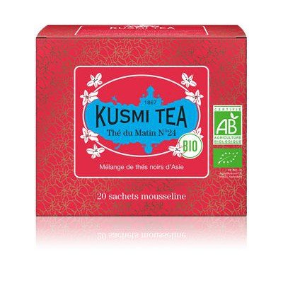 Ceai organic Russian Morning N°24, 20 plicuri muslin, 40gr, Kusmi Tea